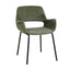 Black Dining Chair - Dark Moss Green (Set of 2)
