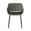 Black Dining Chair - Dark Moss Green (Set of 2)