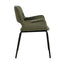 Black Dining Chair - Dark Moss Green (Set of 2)