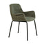 Black Dining Chair - Dark Moss Green (Set of 2)