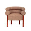 Sandy Red Armchair - Russet Brown