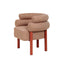 Sandy Red Armchair - Russet Brown