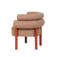 Sandy Red Armchair - Russet Brown