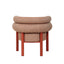 Sandy Red Armchair - Russet Brown