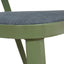 Army Green Outdoor Dining Chair - Grey (Set of 2)