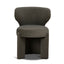 Fabric Dining Chair - Dark Moss Green