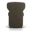 Fabric Dining Chair - Dark Moss Green