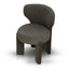 Fabric Dining Chair - Dark Moss Green