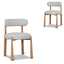 Natural Dining Chair - Pale Beige (Set of 2)