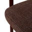 Dark Red Dining Chair - Moss Brown (Set of 2)