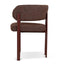 Dark Red Dining Chair - Moss Brown (Set of 2)