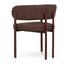 Dark Red Dining Chair - Moss Brown (Set of 2)