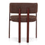 Dark Red Dining Chair - Moss Brown (Set of 2)