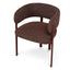 Dark Red Dining Chair - Moss Brown (Set of 2)
