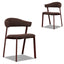 Red Dining Chair - Moss Brown (Set of 2)