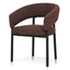 Black Dining Chair - Moss Brown (Set of 2)