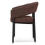 Black Dining Chair - Moss Brown (Set of 2)