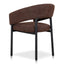 Black Dining Chair - Moss Brown (Set of 2)