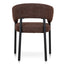 Black Dining Chair - Moss Brown (Set of 2)