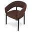 Black Dining Chair - Moss Brown (Set of 2)