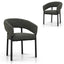 Black Dining Chair - Kaitoke Green (Set of 2)