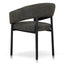 Black Dining Chair - Kaitoke Green (Set of 2)