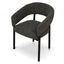 Black Dining Chair - Kaitoke Green (Set of 2)