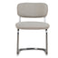 Chrome Dining Chair - Henry Beige (Set of 2)
