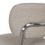 Chrome Dining Chair - Henry Beige (Set of 2)