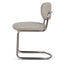 Chrome Dining Chair - Henry Beige (Set of 2)