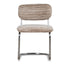 Chrome Dining Chair - Coconut Stripe (Set of 2)
