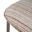 Chrome Dining Chair - Coconut Stripe (Set of 2)