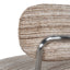 Chrome Dining Chair - Coconut Stripe (Set of 2)