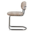Chrome Dining Chair - Coconut Stripe (Set of 2)