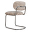 Chrome Dining Chair - Coconut Stripe (Set of 2)