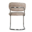 Chrome Dining Chair - Coconut Stripe (Set of 2)
