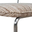 Chrome Dining Chair - Coconut Stripe (Set of 2)