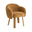 Natural Dining Chair - Honeycomb Ochre