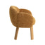 Natural Dining Chair - Honeycomb Ochre