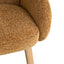 Natural Dining Chair - Honeycomb Ochre