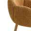 Natural Dining Chair - Honeycomb Ochre