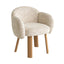 Natural Dining Chair - Honeycomb White