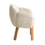 Natural Dining Chair - Honeycomb White
