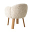 Natural Dining Chair - Honeycomb White