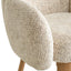 Natural Dining Chair - Honeycomb White