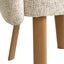 Natural Dining Chair - Honeycomb White