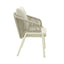 Grey Rattan Outdoor Dining Chair - Grey Cushion (Set of 2)