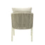 Grey Rattan Outdoor Dining Chair - Grey Cushion (Set of 2)
