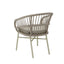 Taupe Rattan Outdoor Dining Chair - Beige Cushion (Set of 2)