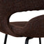 Black Dining Chair - Moss Brown (Set of 2)
